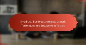 Email List: Building Strategies, Growth Techniques and Engagement Tactics
